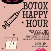 $10 per unit botox HAPPY HOUR Fairfax va
