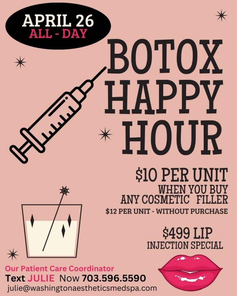 $10 per unit botox HAPPY HOUR Fairfax va