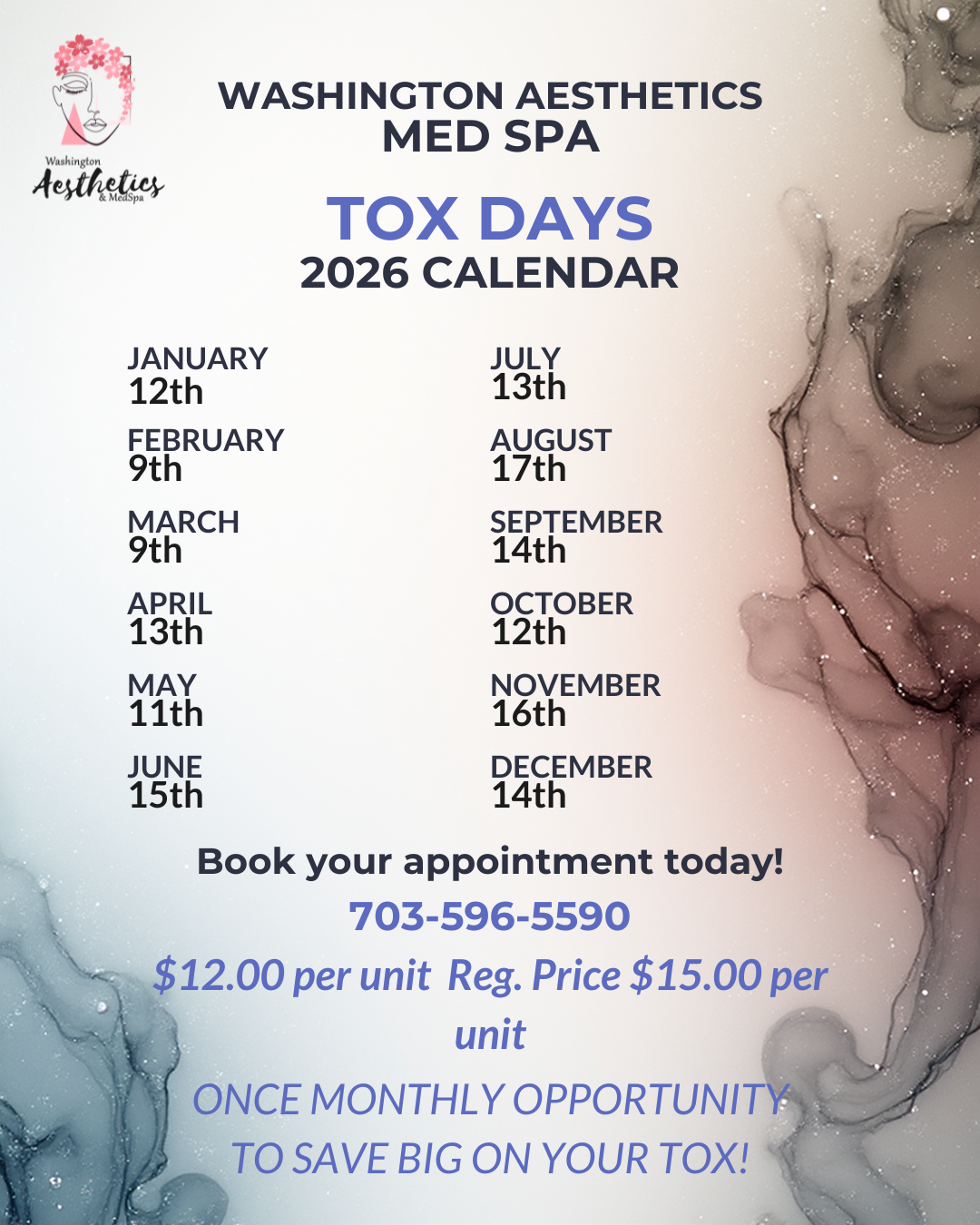 TOX CALENDAR 2026
